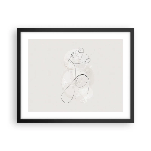 Poster in een zwarte lijst - De spiraal van schoonheid - 50x40 cm