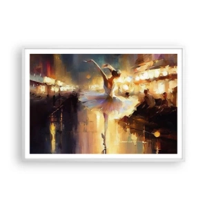 Poster in een witte lijst - Wonder op straat - 100x70 cm