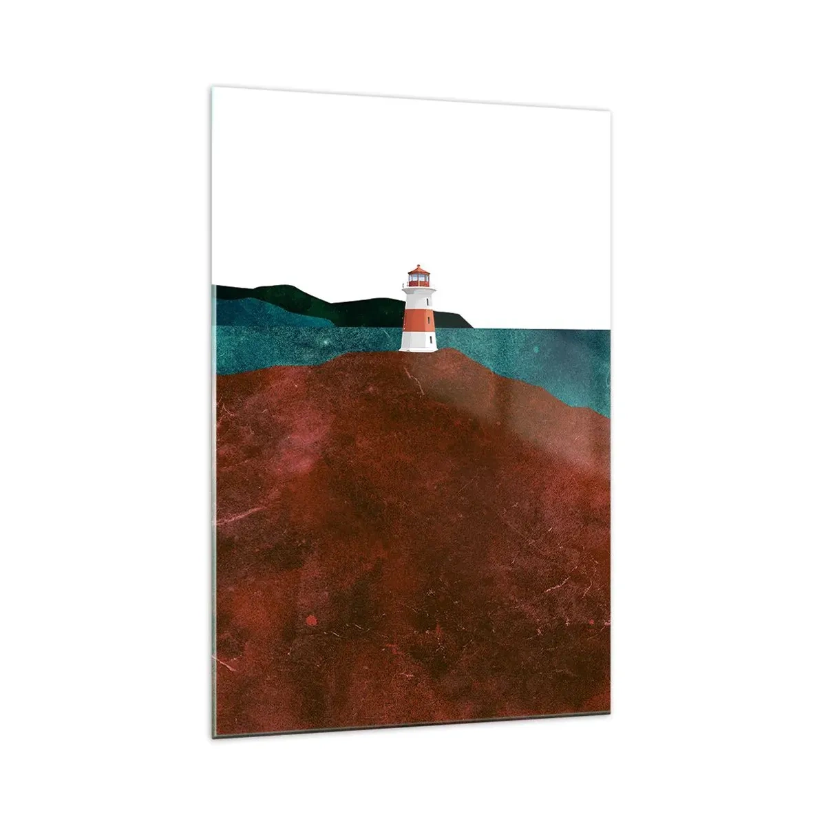 Schilderen op glas - Starend naar de zee - 70x100 cm