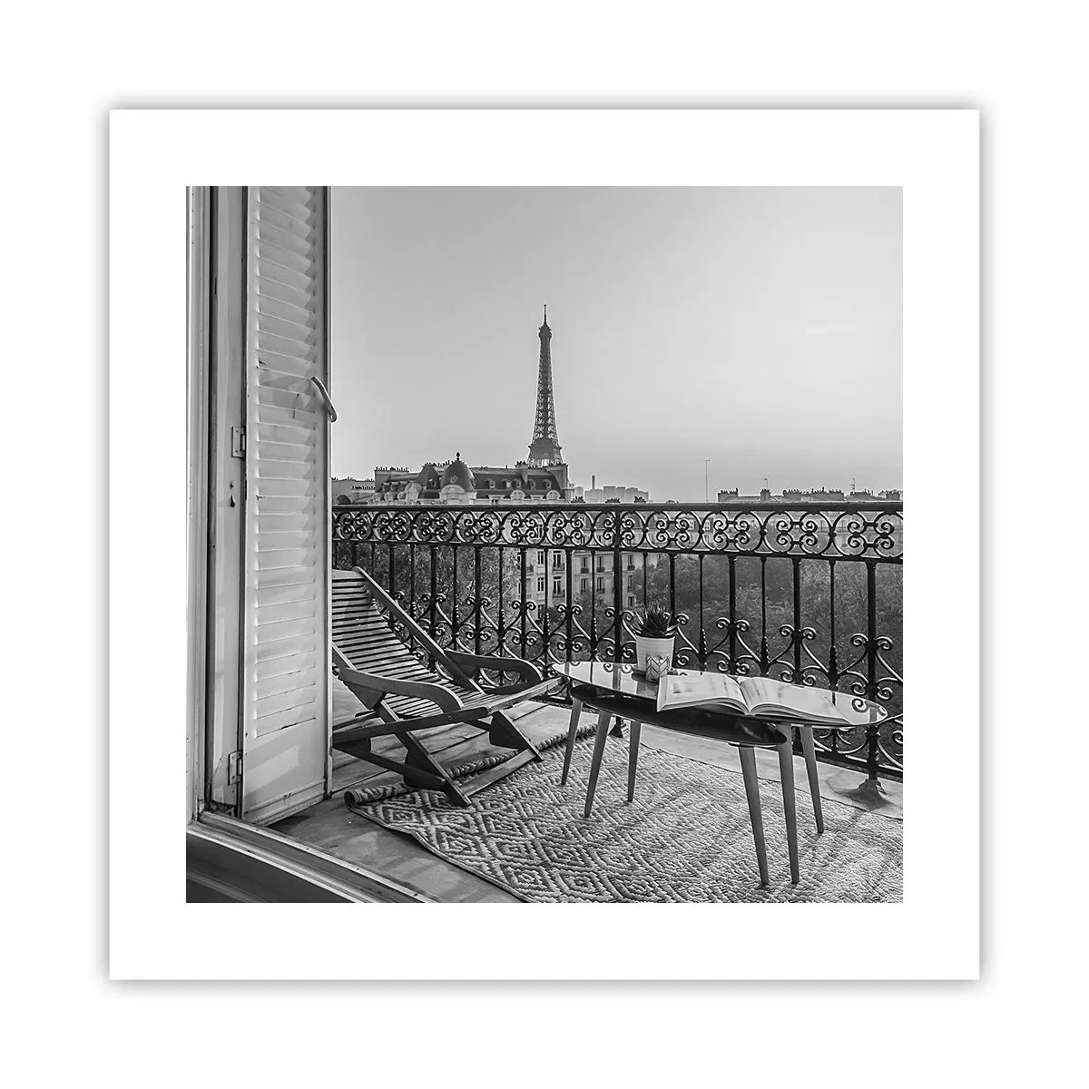 Poster - Parijs' namiddag - 40x40 cm