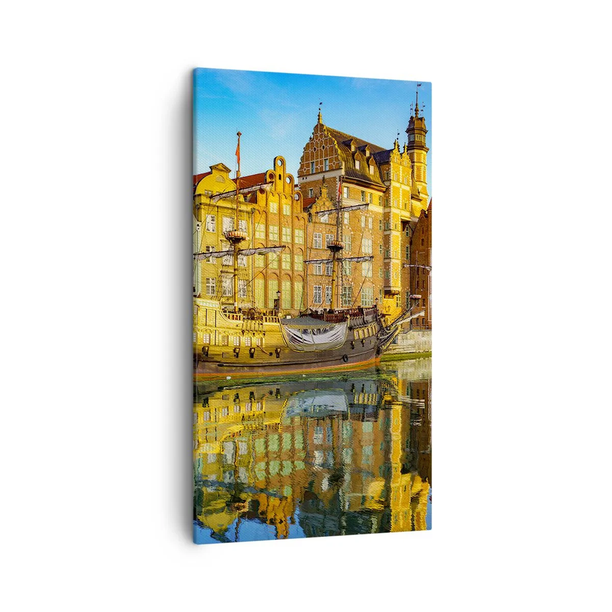 Schilderen op canvas - Een spiegelbeeld van het verleden - 45x80 cm