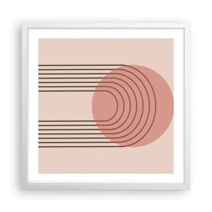 Poster in een witte lijst - Onweerstaanbare aantrekkingskracht - 50x50 cm