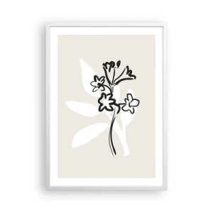 Poster in een witte lijst - Schets voor het herbarium - 50x70 cm