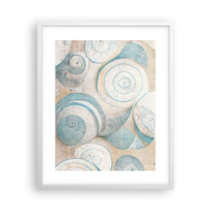Poster in een witte lijst - Wat zit er in de schelp? - 40x50 cm