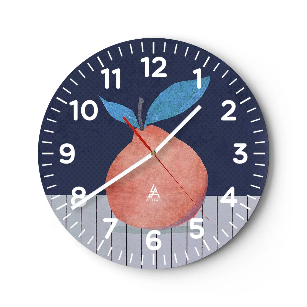 Wandklok - Klok - Convexiteit en vlak - 40x40 cm