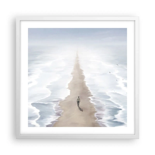 Poster in een witte lijst - Een gouden toekomst - 50x50 cm
