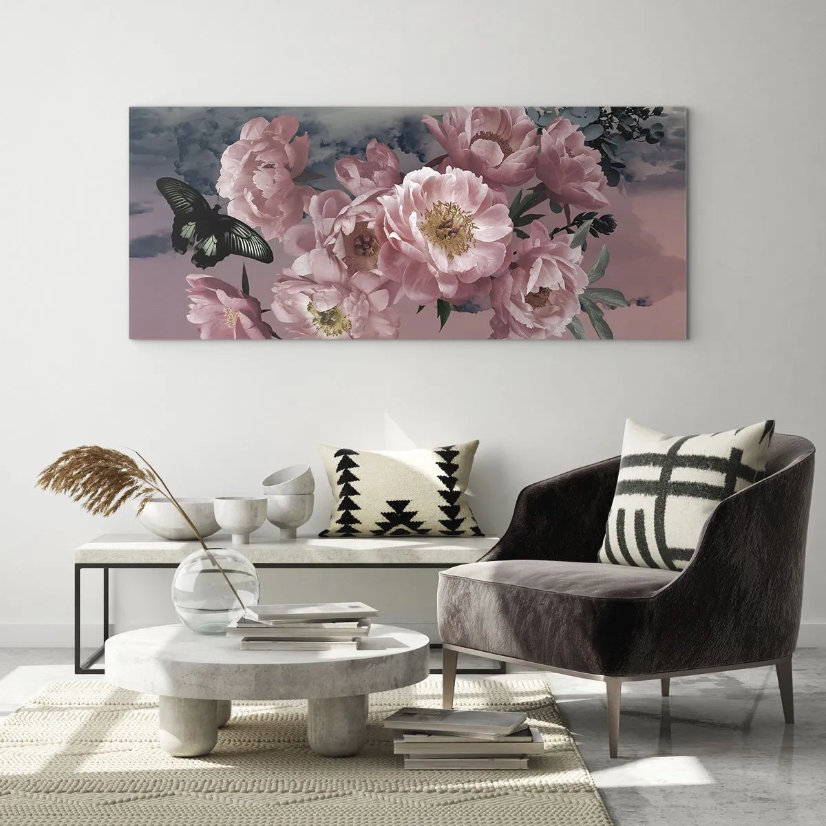 Schilderen op glas - Het hoogtepunt van de romantiek - 120x50 cm