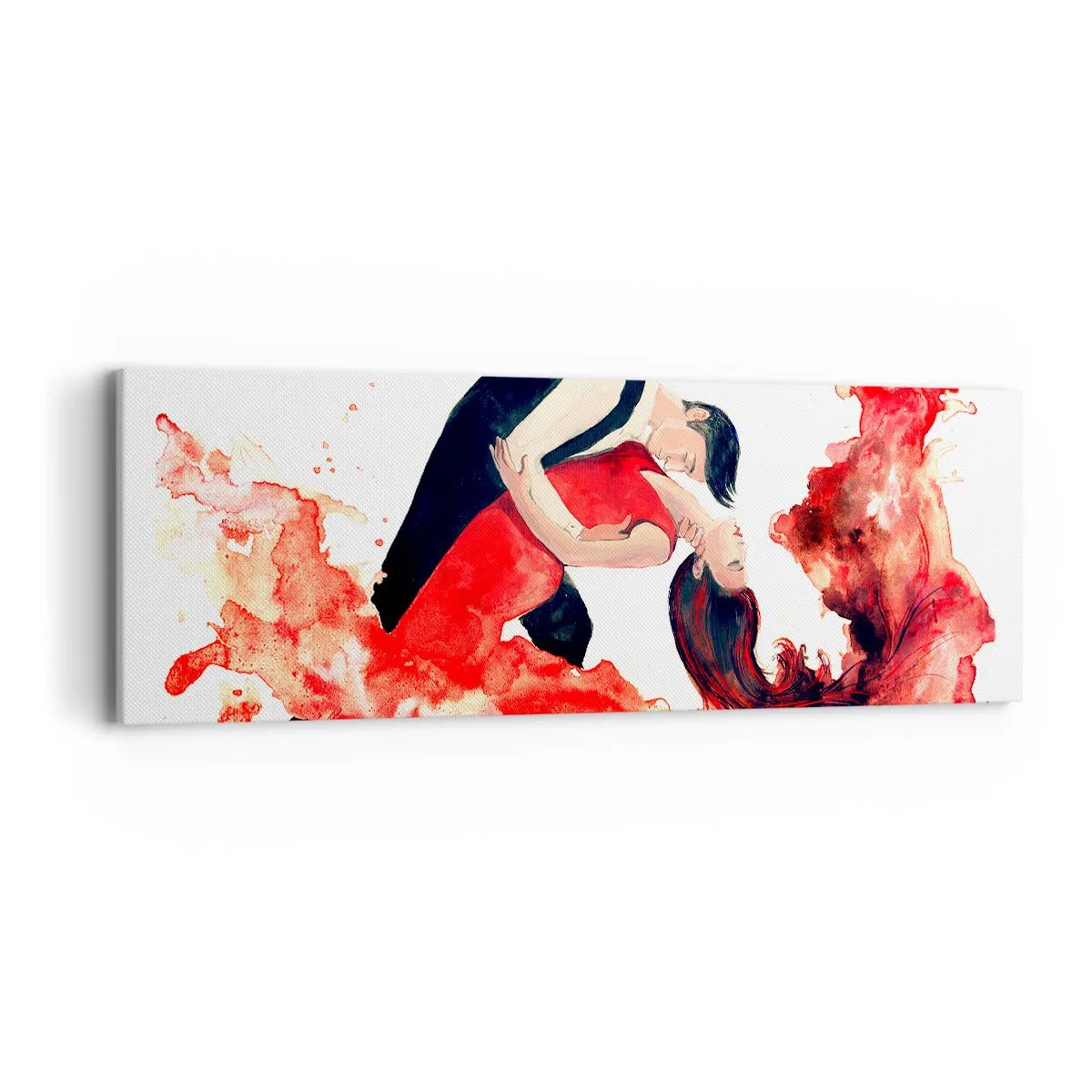 Schilderen op canvas - Tango - een sensuele golf - 90x30 cm
