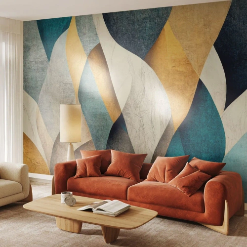 Fotobehang Premium Sand - Ritme en beweging - Abstractie, Deel, Versleten - 150x105 cm