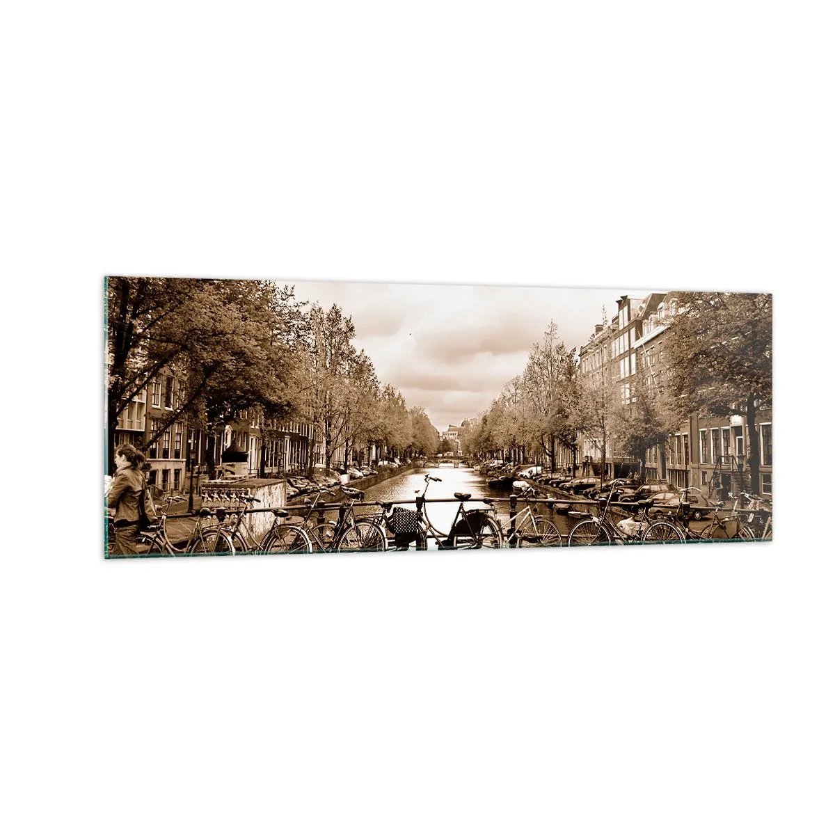 Schilderen op glas - Hollandse sfeer - 140x50 cm