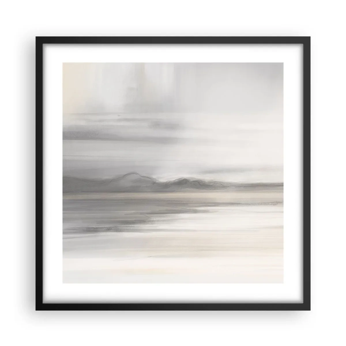 Poster in een zwarte lijst - Afstand in reflectie - 50x50 cm