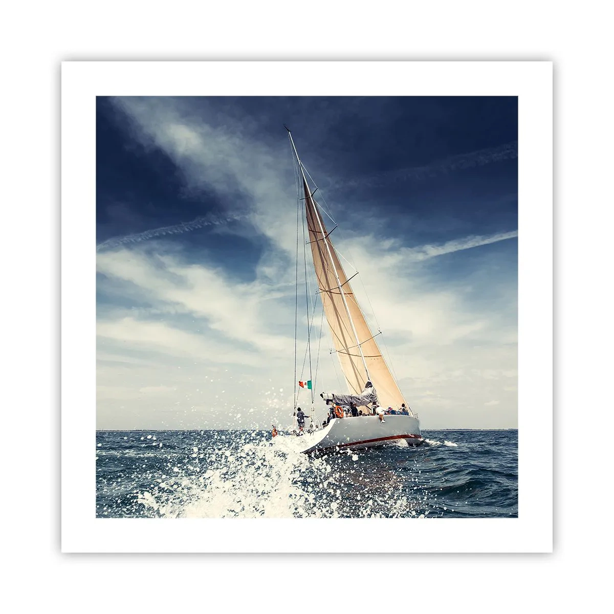 Poster - Ze halen ons niet in! - 50x50 cm