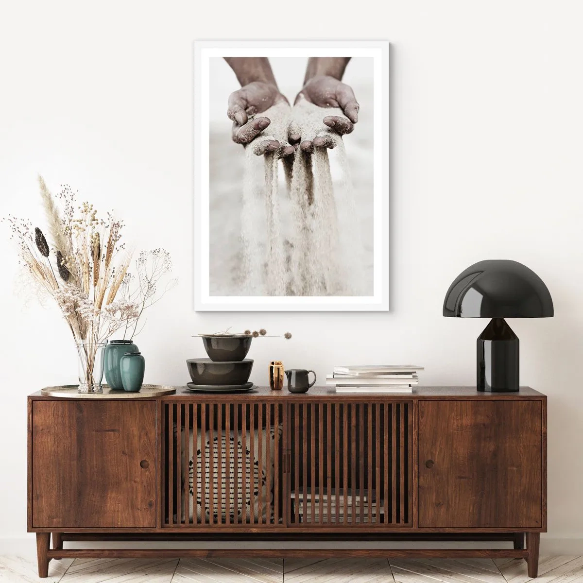 Poster in een witte lijst - Met deze handen… - 40x50 cm