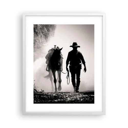 Poster in een witte lijst - Texas ochtend - 40x50 cm