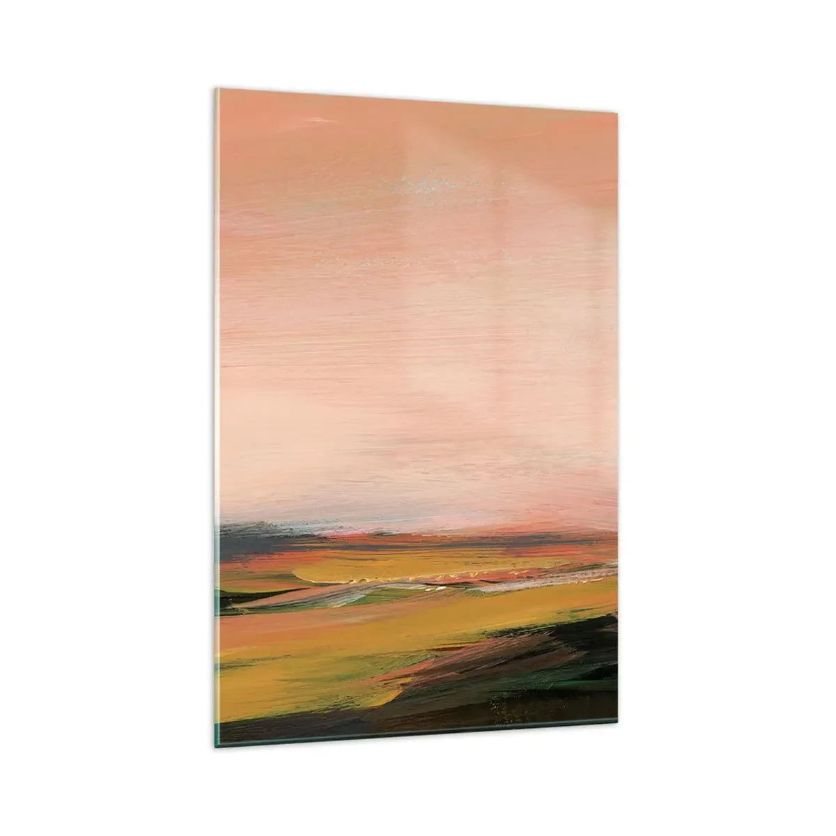 Schilderen op glas - In roze tinten - 80x120 cm