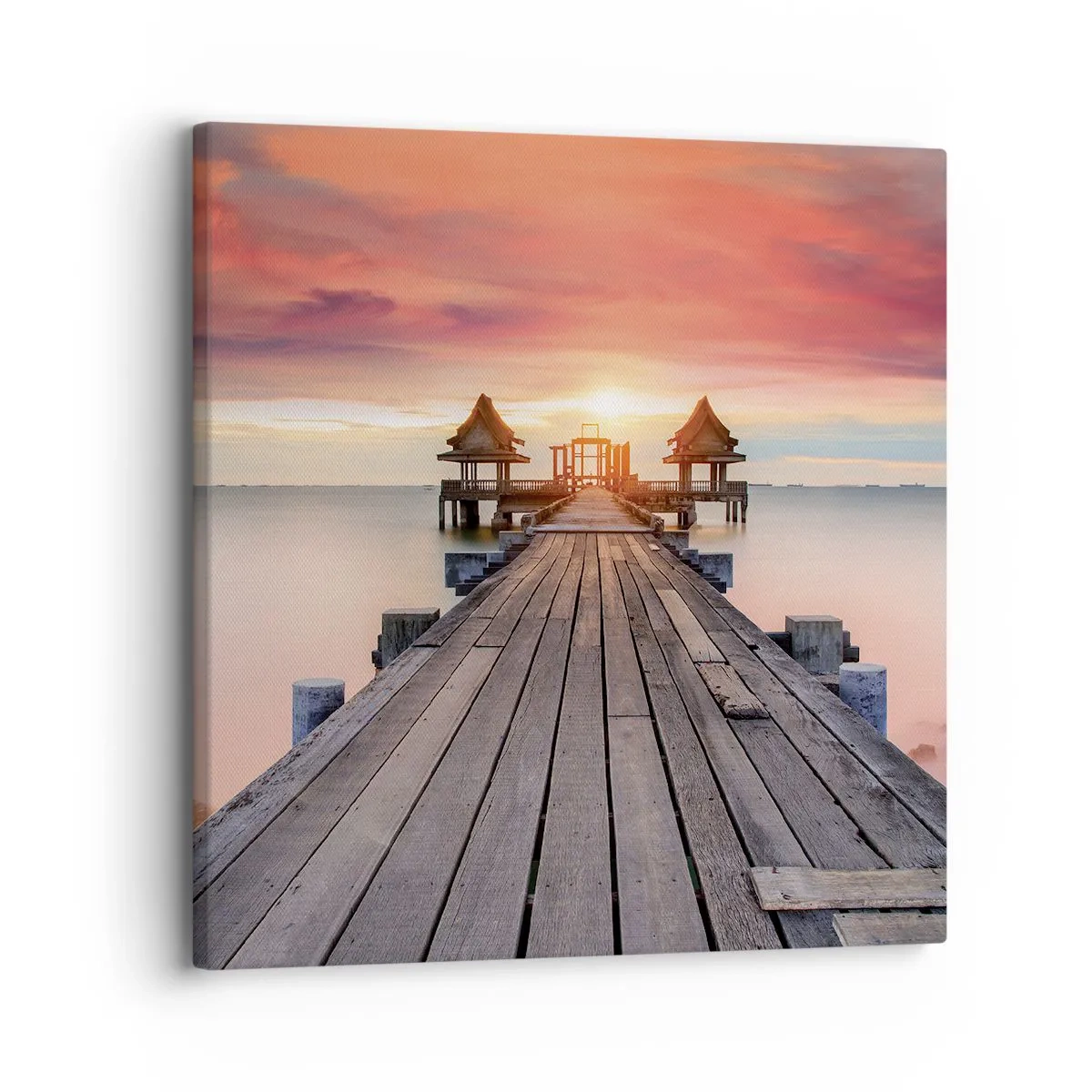 Schilderen op canvas - West in het Oosten - 30x30 cm