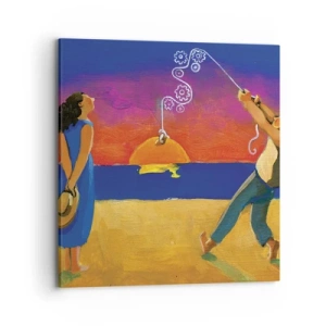 Schilderen op canvas - Meer dan een sterretje uit de lucht - 70x70 cm