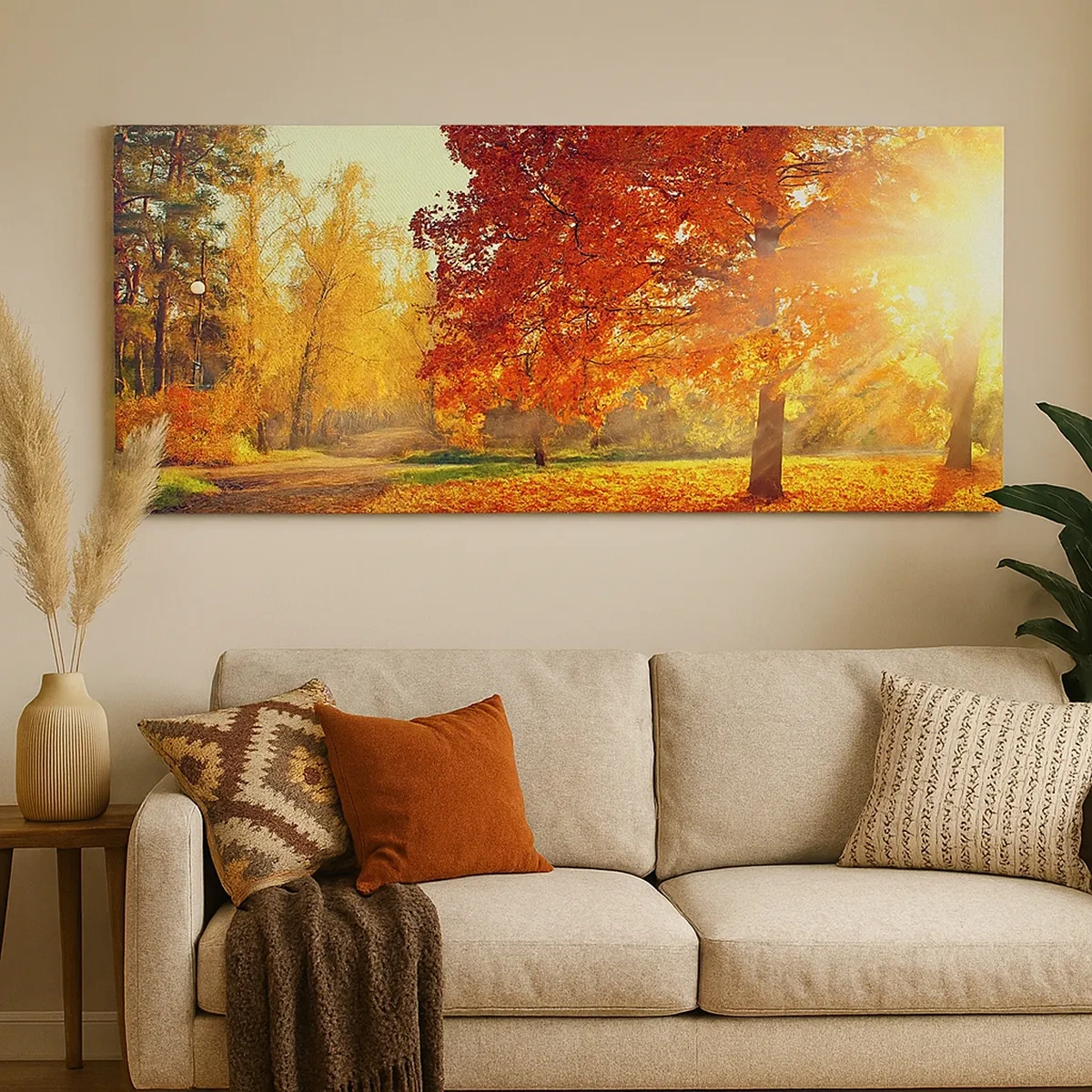 Schilderen op canvas - Rood is mooi - 30x30 cm