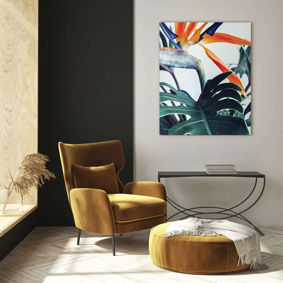 Schilderen op glas - Vogelstruik - 50x70 cm
