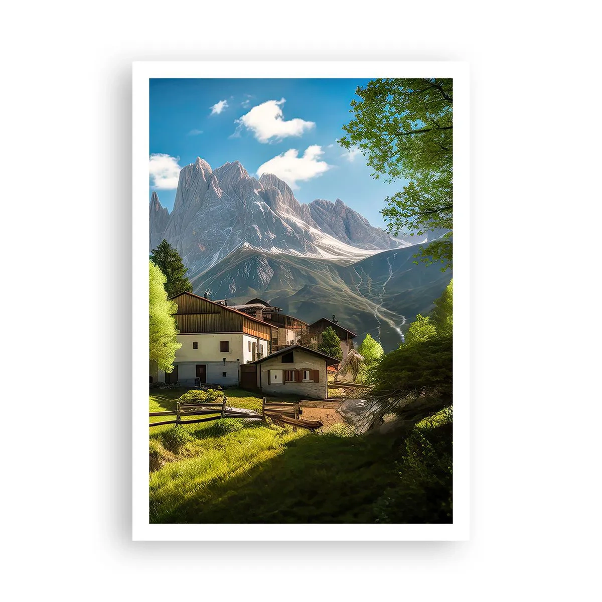 Poster - Alpine idylle - 70x100 cm