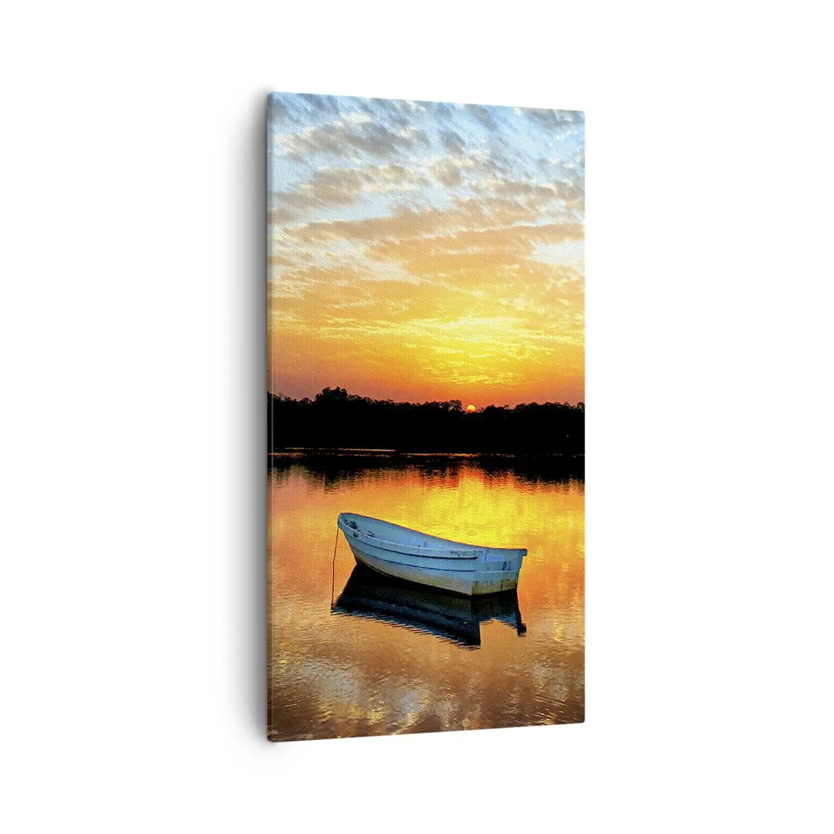 Schilderen op canvas - Kijk, luister, mediteer - 55x100 cm