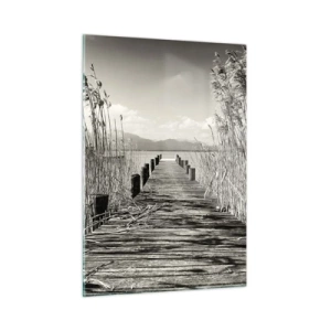 Schilderen op glas - In de stilte van het gras - 50x70 cm