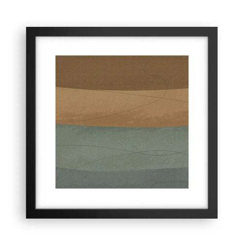 Poster in een zwarte lijst - Horizontale compositie - 30x30 cm