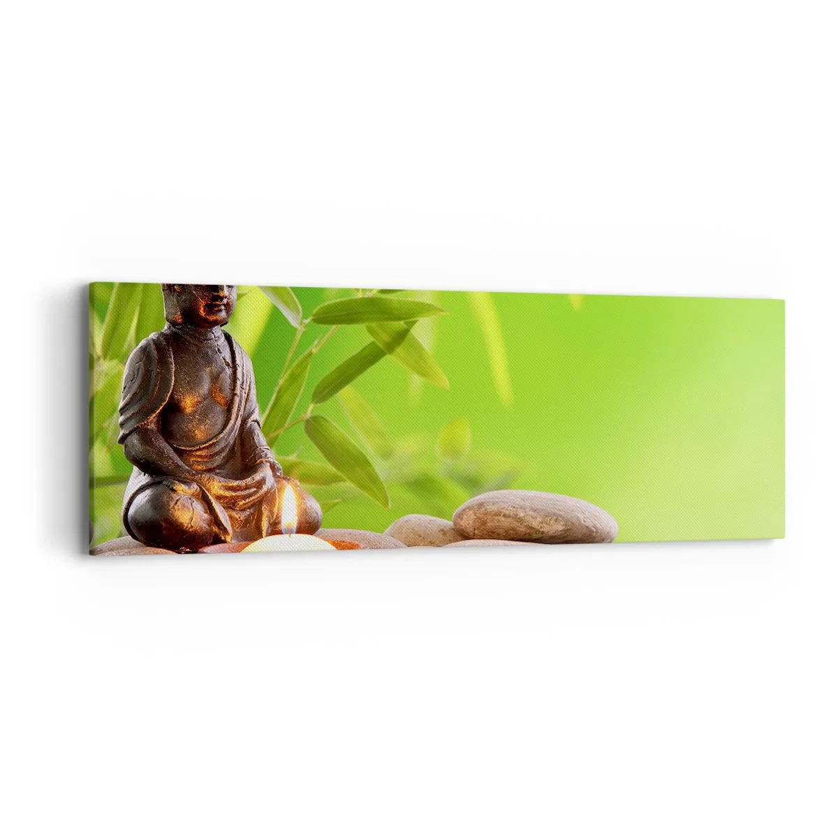 Schilderen op canvas - Het leven is mooi - 90x30 cm