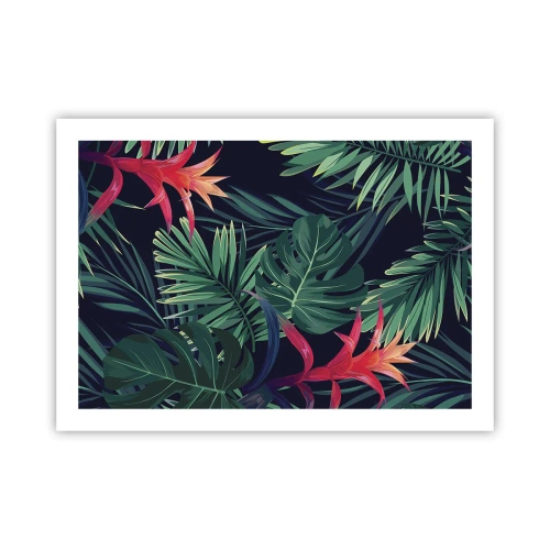 Poster - Ontsteken in het groen - 70x50 cm