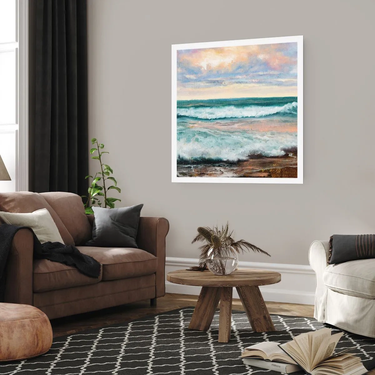 Poster - Hier maak je je ziel glad - 50x50 cm