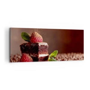 Schilderen op canvas - Het leven is zoet - 100x40 cm