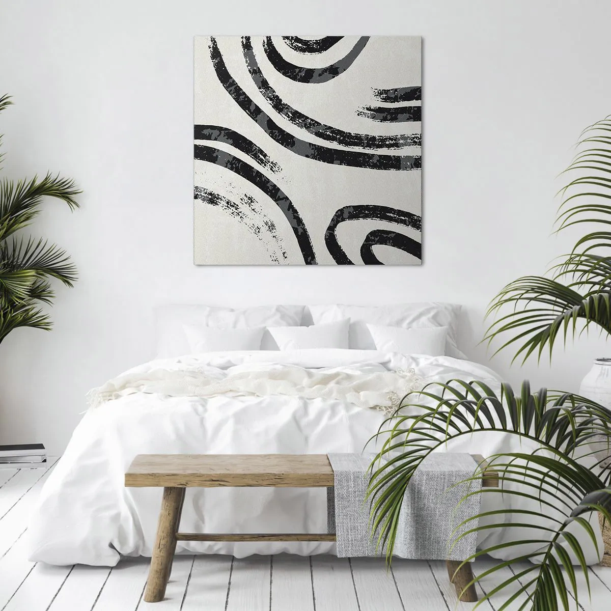 Schilderen op canvas - Half gestopt - 60x60 cm