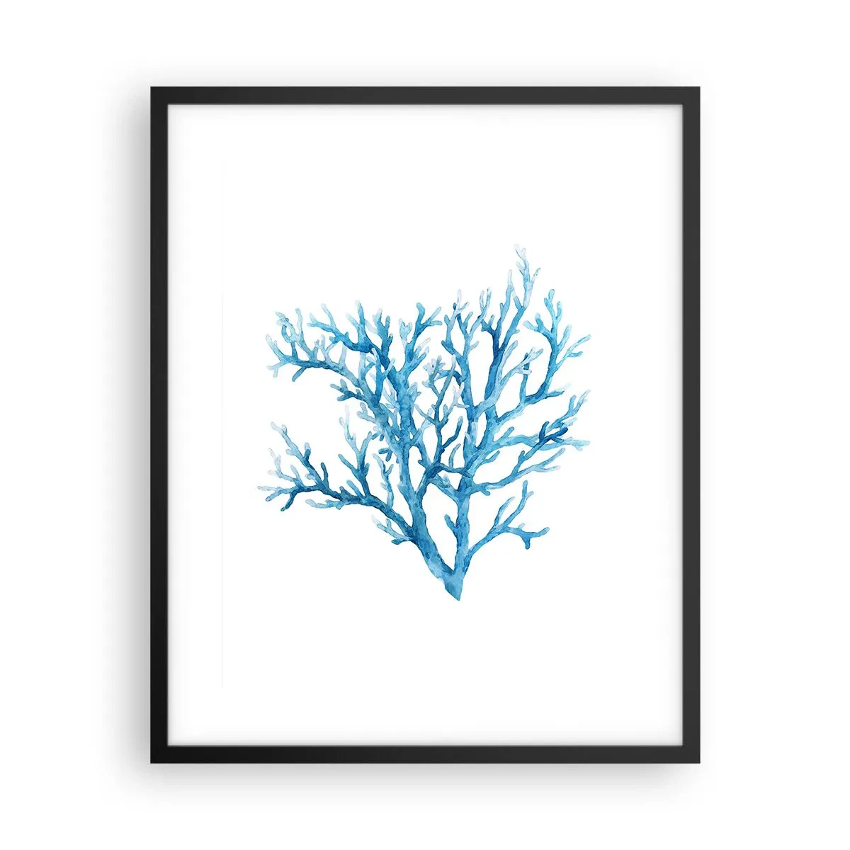 Poster in een zwarte lijst - Nautische filigraan - 40x50 cm