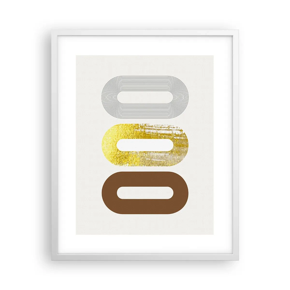 Poster in een witte lijst - Oooo! - 40x50 cm