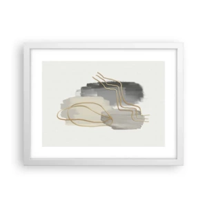 Poster in een witte lijst - Duur en beweging - 40x30 cm