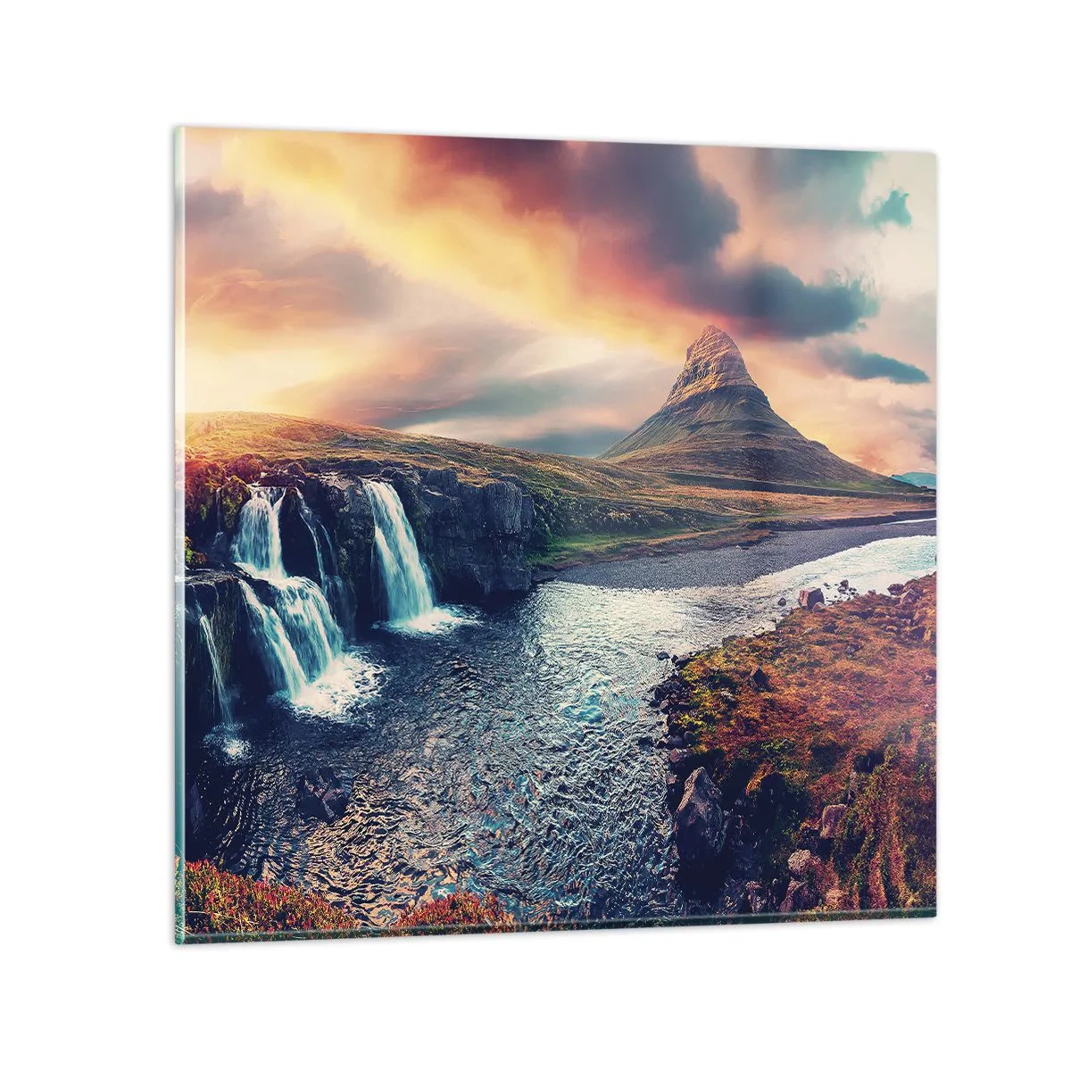 Schilderen op glas - In de majesteit van de natuur - 70x70 cm