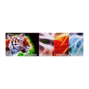 Fotobehang Monster Premium Canvas - Vreselijke uitstraling - Abstractie, Dieren, Roofdier - 100x30 cm