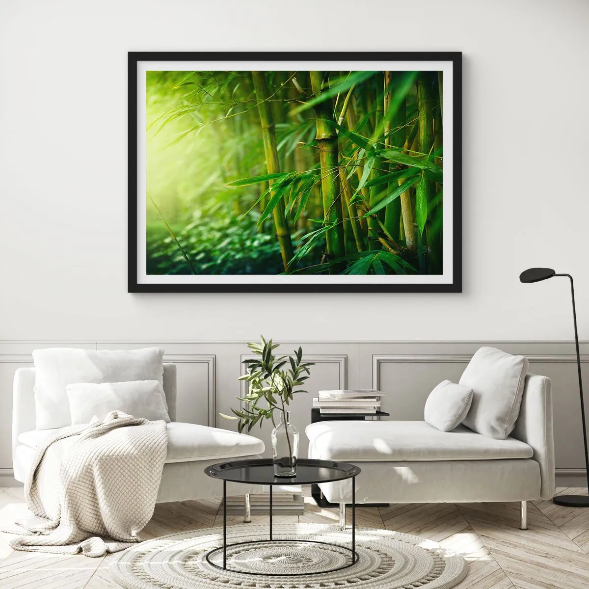 Poster in een zwarte lijst - Maak kennis met groen zelf - 70x50 cm