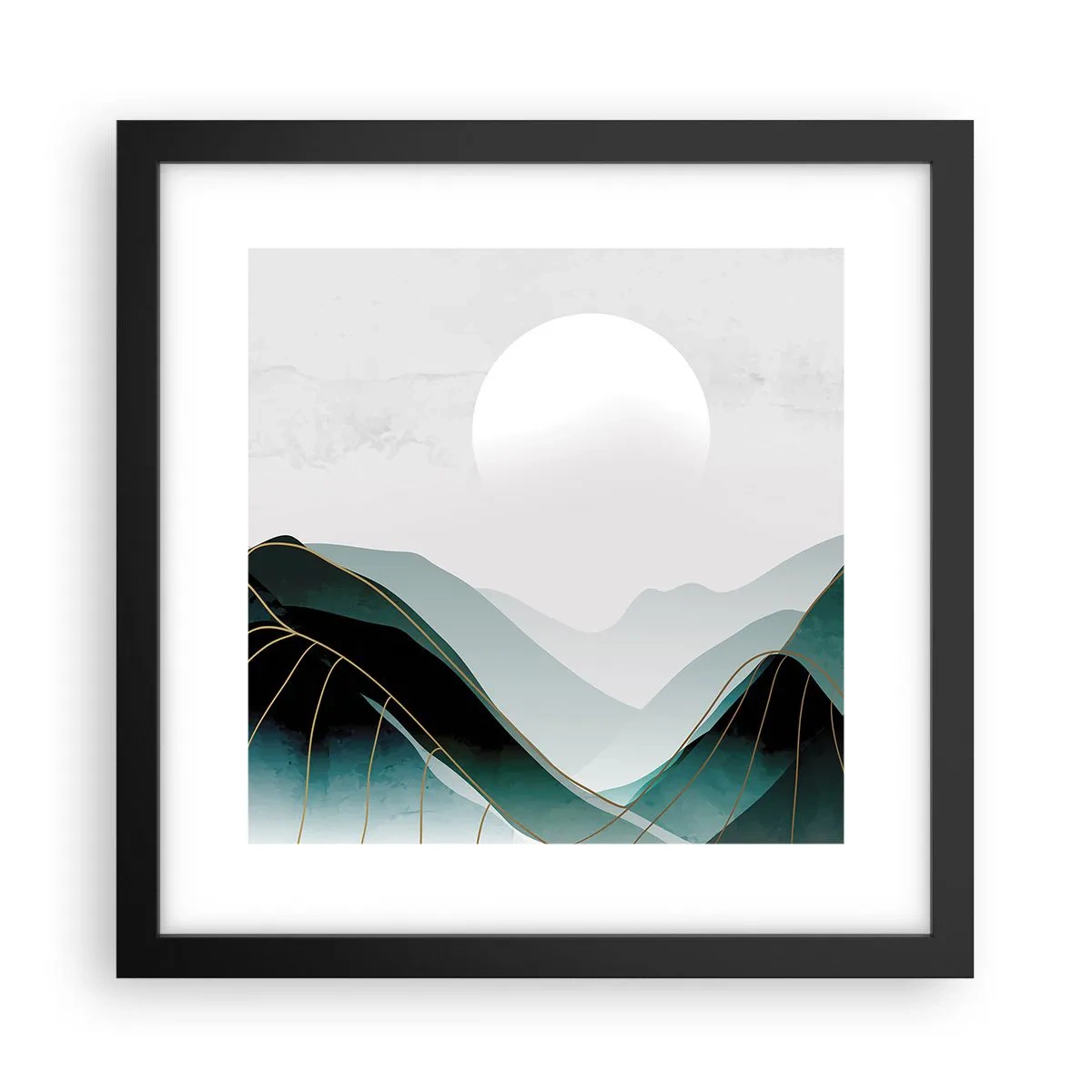 Poster in een zwarte lijst - In volle majesteit - 30x30 cm