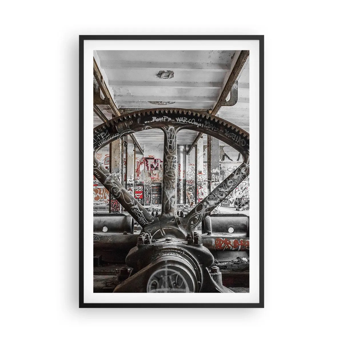 Poster in een zwarte lijst - Het geheime leven van de fabriek - 61x91 cm