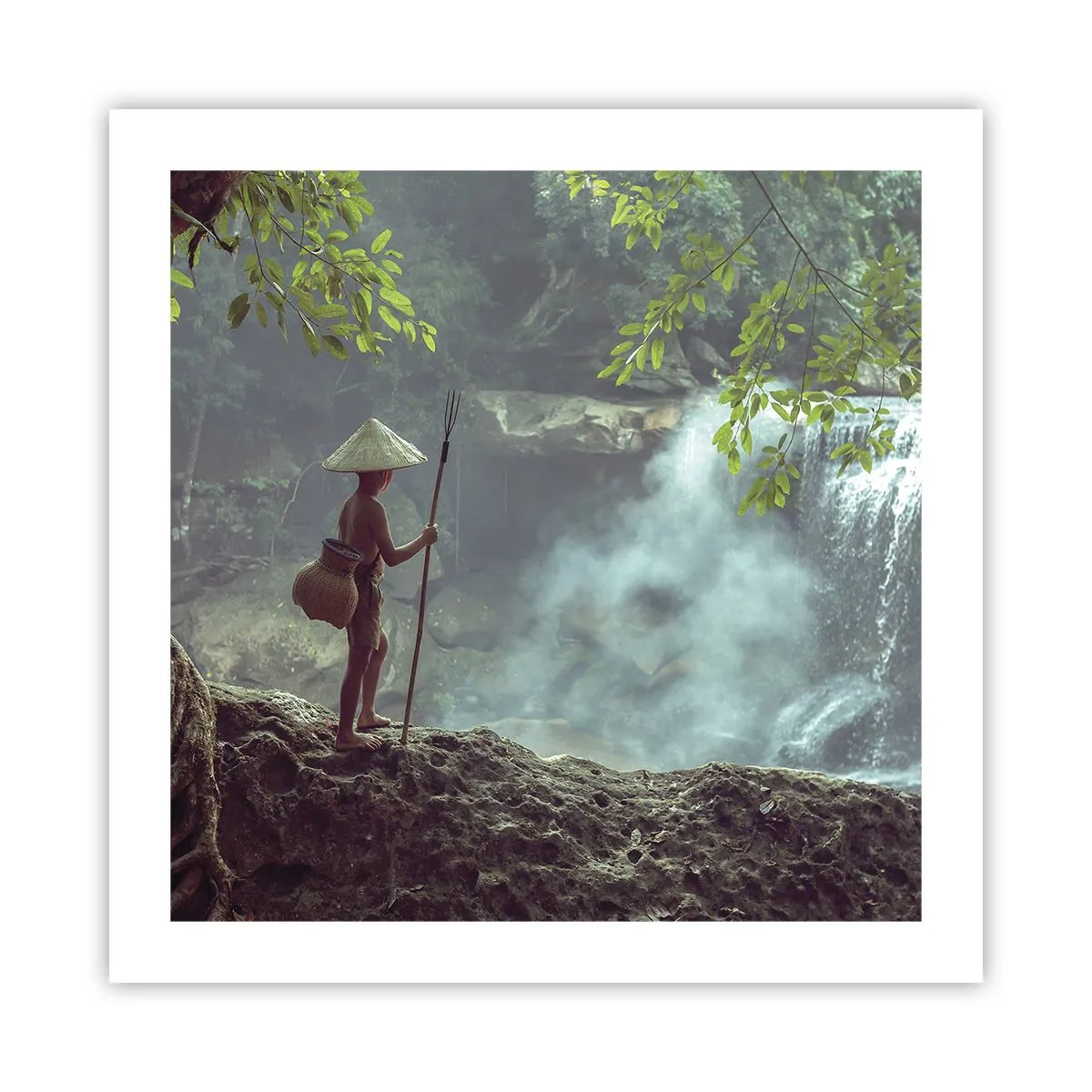 Poster - Bevriend met de natuur - 50x50 cm