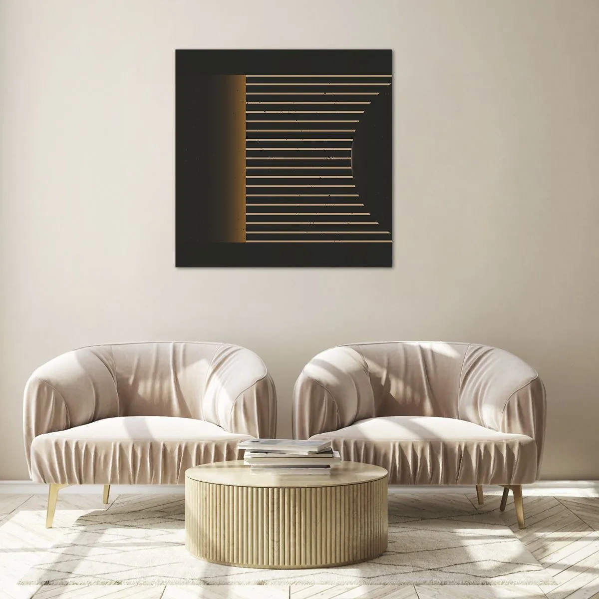 Schilderen op glas - Verken de duisternis - 70x70 cm