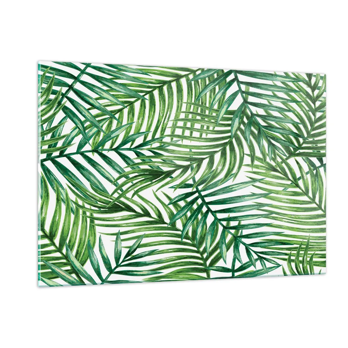 Schilderen op glas - Onder de groene luifel - 120x80 cm