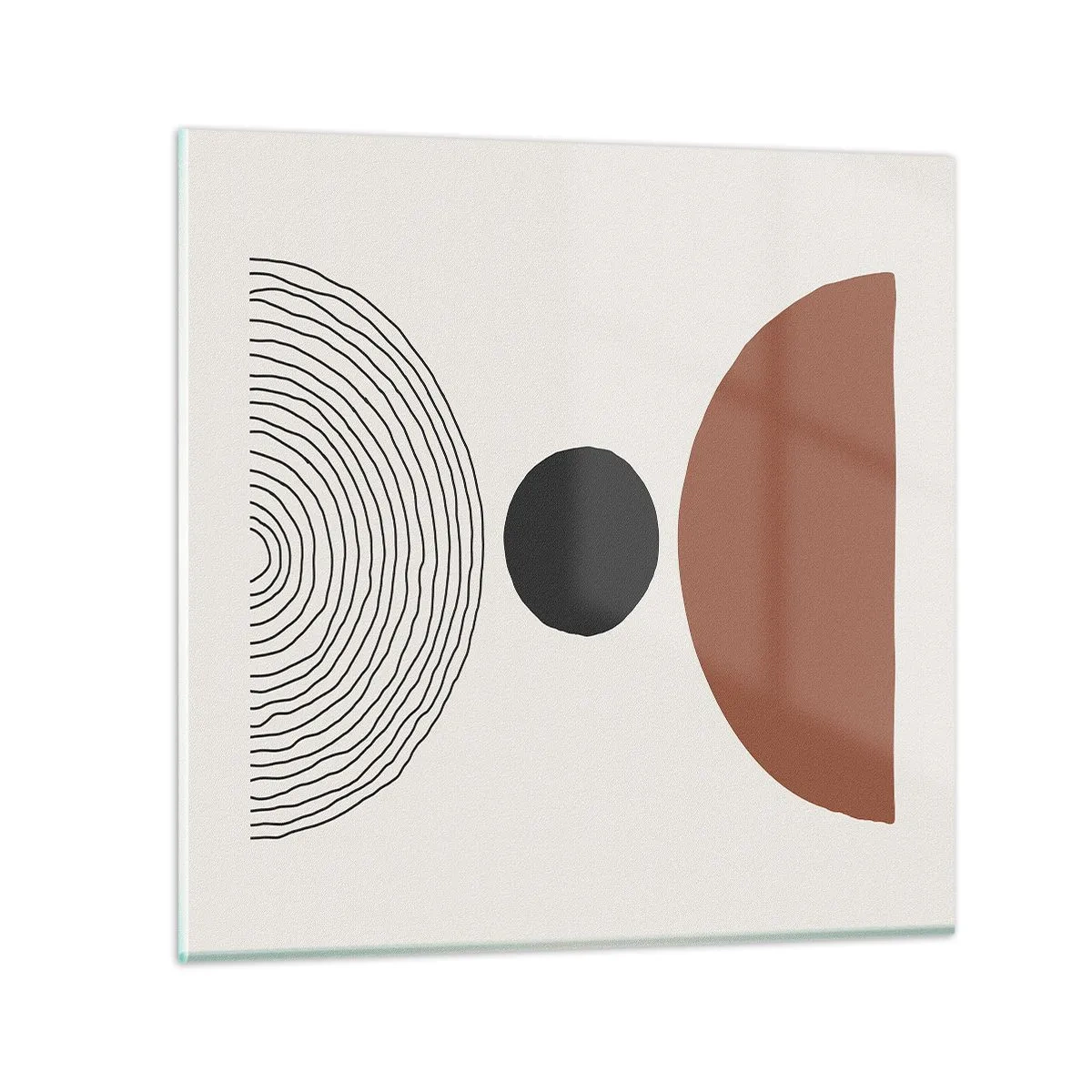 Schilderen op glas - Het middelpunt van de aandacht - 50x50 cm