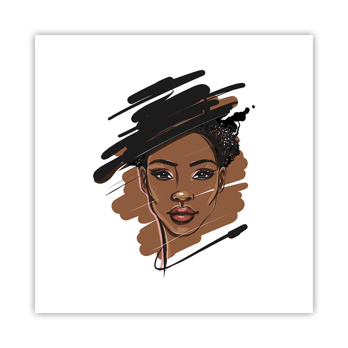 Poster - Zoet als chocolade - 40x40 cm