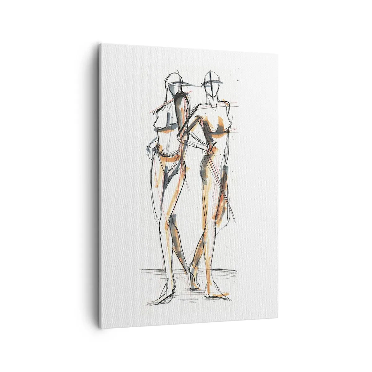 Schilderen op canvas - Een studie van genade - 50x70 cm