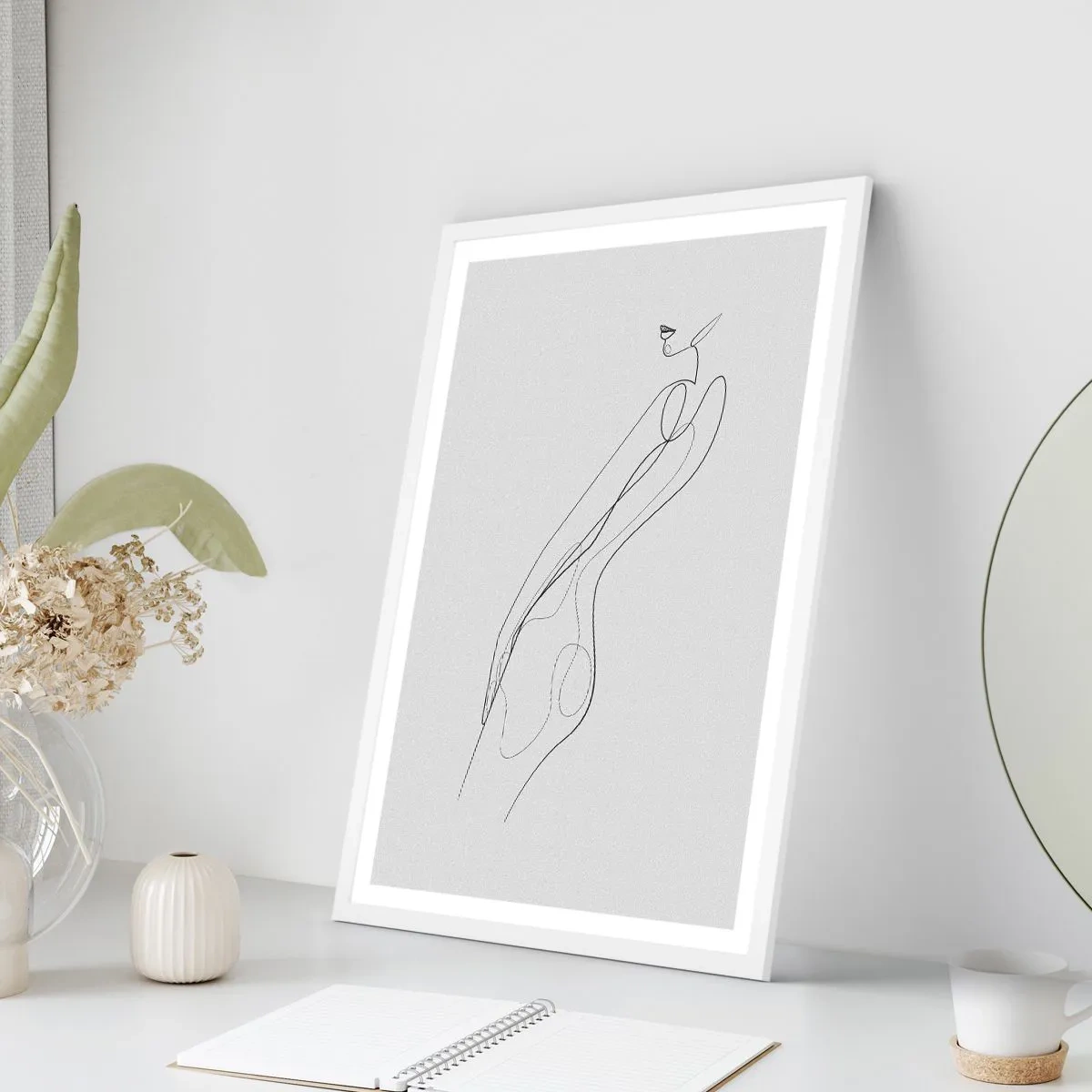 Poster in een witte lijst - Gewoon een belofte - 50x70 cm
