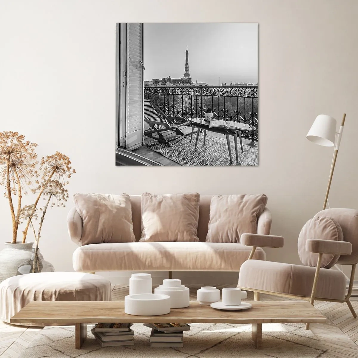 Schilderen op canvas - Parijs' namiddag - 70x70 cm