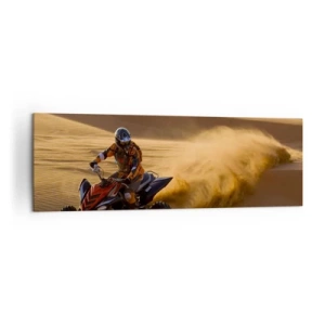 Schilderen op canvas - Op de golven van zand - 160x50 cm