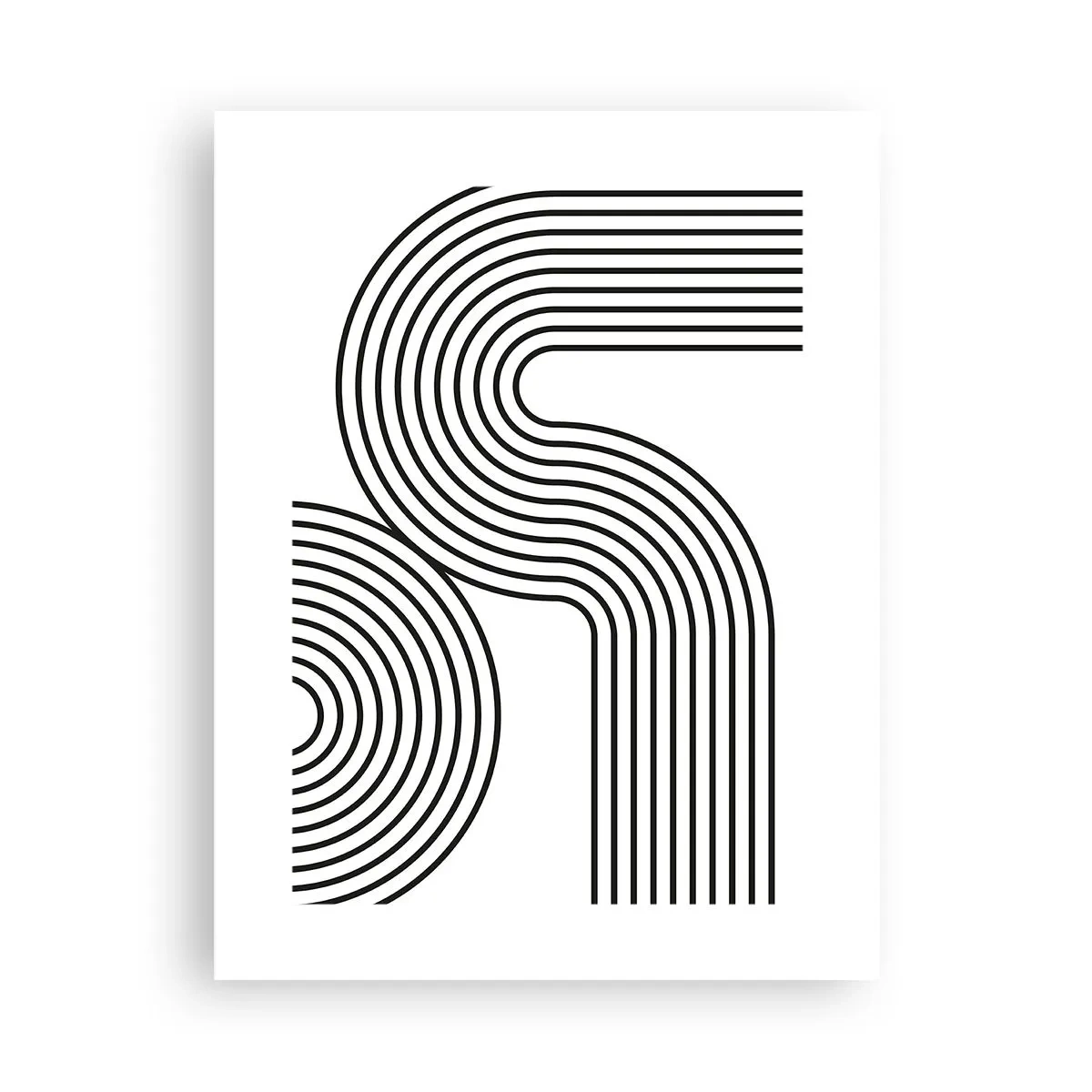 Poster - In de bocht - 30x40 cm